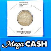 Nederland 1929 1/2 Gulden Coin